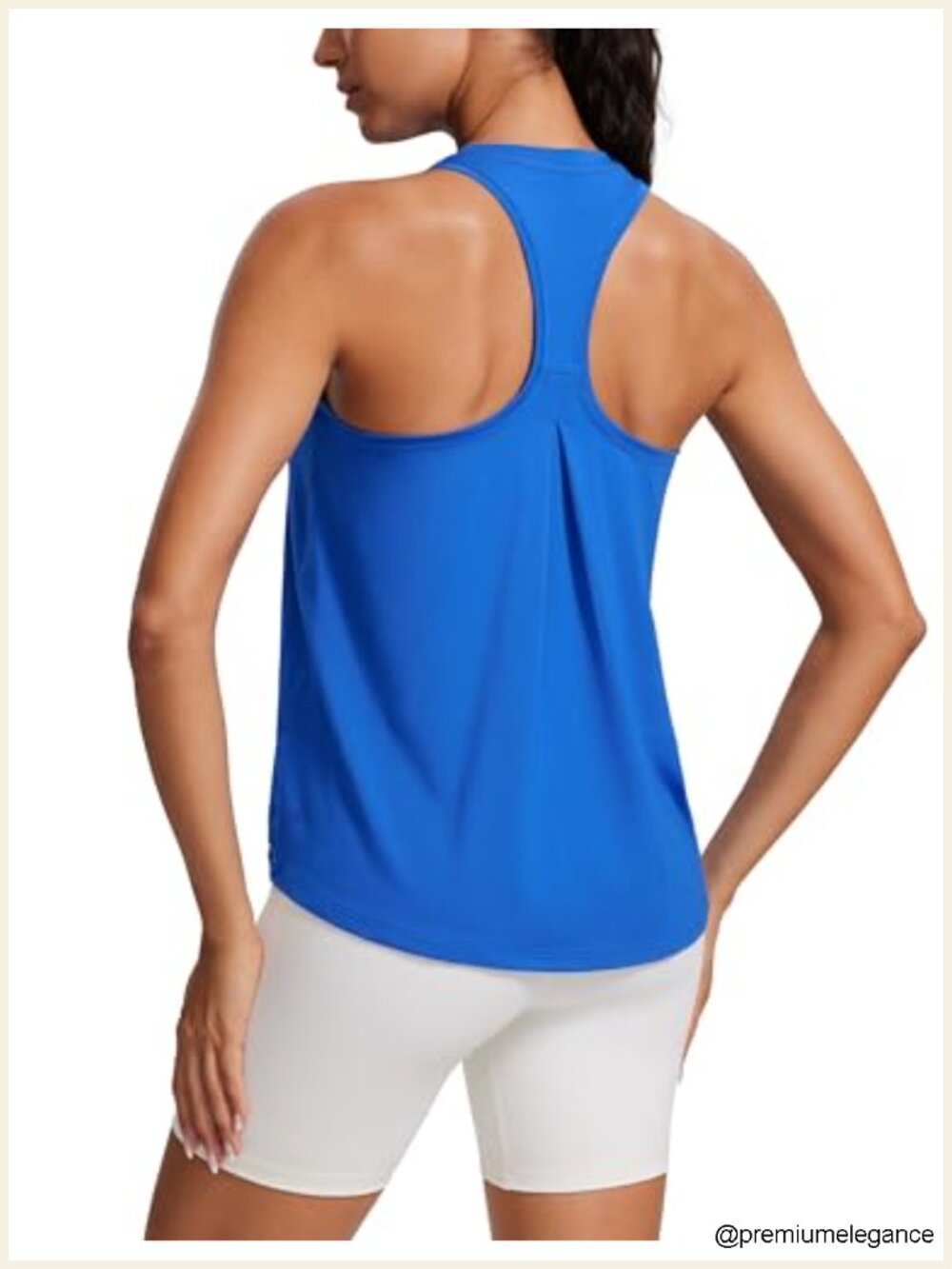 Pleated Racerback Tank Top Yoga Activewear